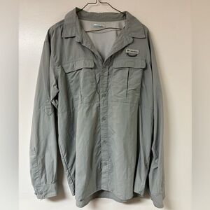 Colombia gray breathable fisherman long sleeve large